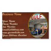 ガソリンスタンド – アメリカ素晴らしのロードトリップ1939 マグネット名刺 (正面)