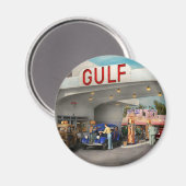 ガソリンスタンド – アメリカ素晴らしのロードトリップ1939 マグネット (正面/裏面)