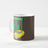 ガソリンスタンド コーヒーマグカップ (正面左)