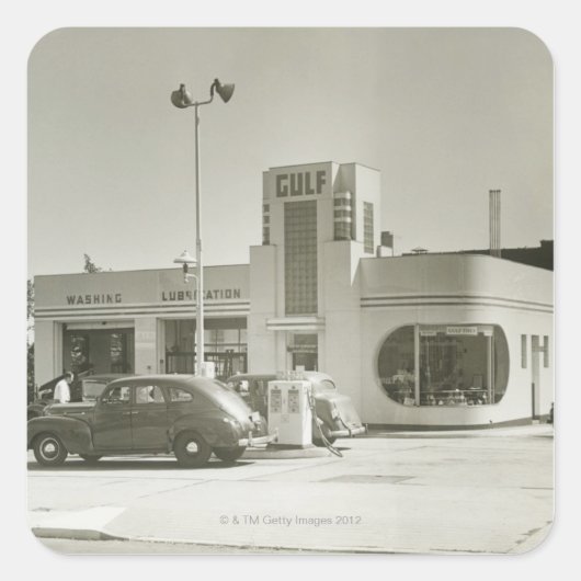 ガソリンスタンド スクエアシール (正面)