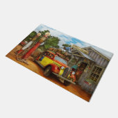 ガソリンスタンド – ピータウン1940への新鮮な配達 ドアマット (アングル)