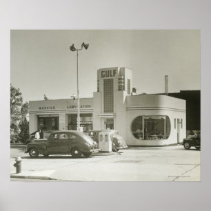 ガソリンスタンド ポスター