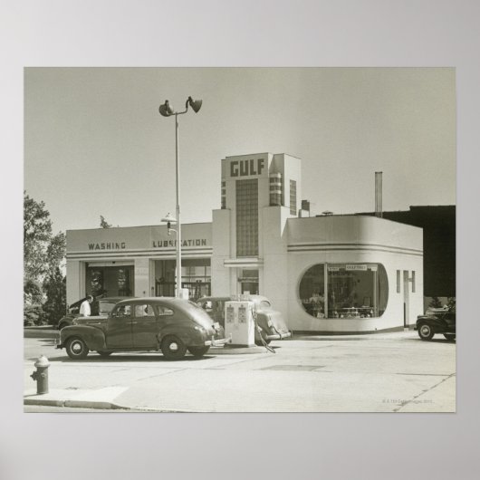 ガソリンスタンド ポスター (正面)