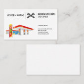 ガソリンスタンド | 便利な店 | レンチ 名刺 (正面/裏面)