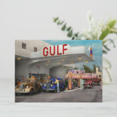 ガソリンスタンド - 1939年のアメリカの大陸横断自動車旅行 招待状 (スタンド正面)