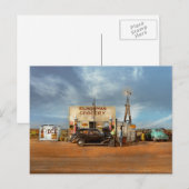 ガソリンスタンド – 1940年の真ん中 ポストカード (正面/裏面)