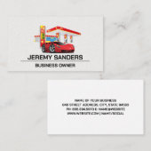 ガソリンスタンド | Sports Car |自動サービス 名刺 (正面/裏面)