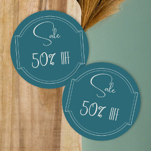 ガソリンブルー店プロモーション販売ステッカー ラウンドシール