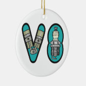 ガソリンヘッドV8車愛好家 セラミックオーナメント (右)