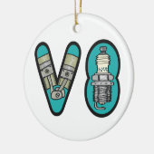 ガソリンヘッドV8車愛好家 セラミックオーナメント (左)