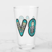 ガソリンヘッドV8車愛好家 タンブラーグラス (裏面)