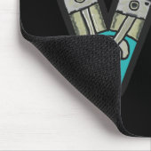 ガソリンヘッドV8車愛好家 マウスパッド (コーナー)