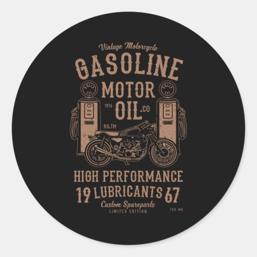 ガソリンモーター油 ラウンドシール (正面)