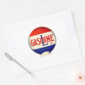 ガソリン広告ヴィンテージ 長方形シール (封筒)