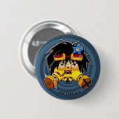 ガソリン桜ボタン 缶バッジ (正面&裏面)