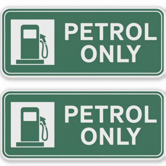 ガソリン燃料のみ シール (正面)