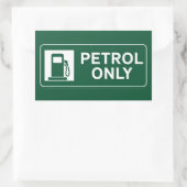ガソリン燃料のみ 長方形シール (バッグ)