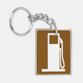 ガソリン道路標識キーチェーン キーホルダー (正面左)