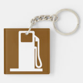ガソリン道路標識キーチェーン キーホルダー (裏面)