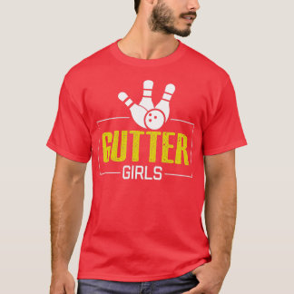 ガターガールズカッコいいことわざボーリングガールT Tシャツ