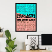 ガタ救タに戻って泳ぐためのものは ポスター (ホームオフィス)