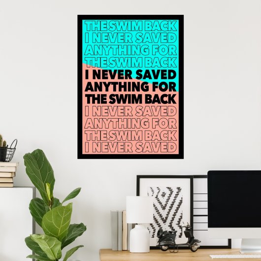 ガタ救タに戻って泳ぐためのものは ポスター (ホームオフィス)