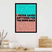 ガタ救タに戻って泳ぐためのものは ポスター (キッチン)