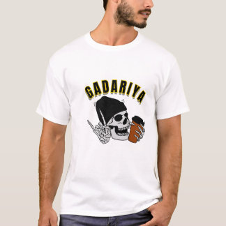 ガダリアスカルグラフィックヒンディタイポグラフィTシャツ Tシャツ