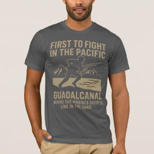 ガダルカナル海兵隊員の静か献上品 – 1942年の勲 Tシャツ