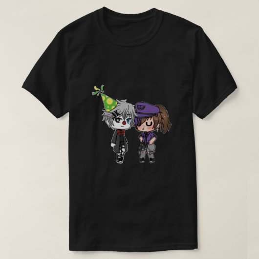 ガチャライフアフトンファミリーおもしろい – ガチャライフ10代のGif Tシャツ (デザイン正面)