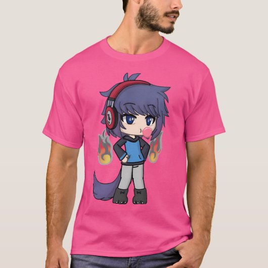 ガチャライフボブ Tシャツ (正面)
