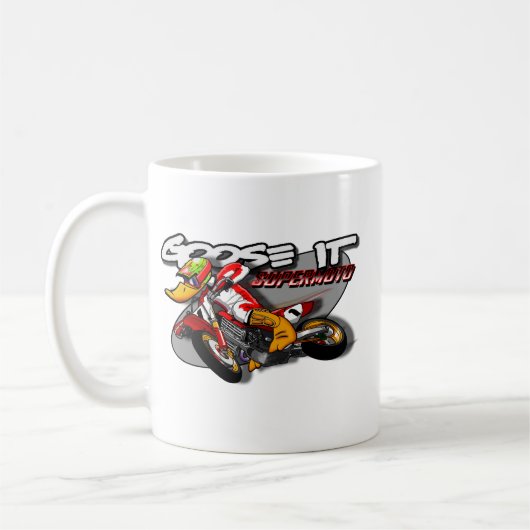 ガチョウそれSUPERMOTOのマグ コーヒーマグカップ (左)