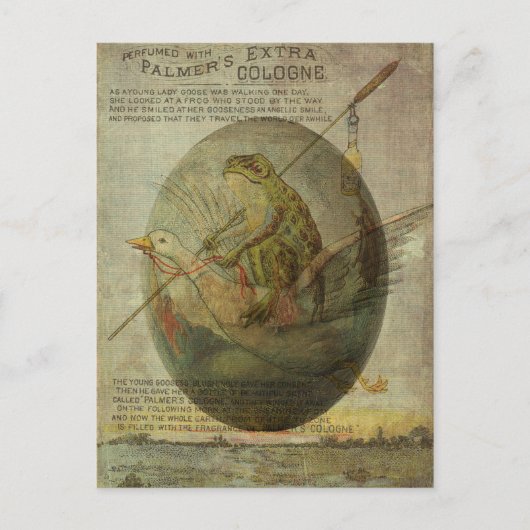 ガチョウとカエルの復活祭の旅 シーズンポストカード (正面)