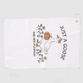 ガチョウとカボチャクラシックのTシャツ ゴルフタオル (横)