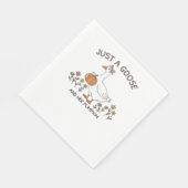 ガチョウとカボチャクラシックのTシャツ スタンダードランチョンナプキン (角)