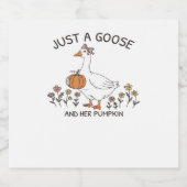 ガチョウとカボチャクラシックのTシャツ スパークリングワインラベル (シングルラベル)