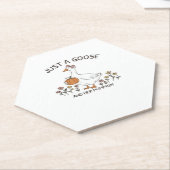 ガチョウとカボチャクラシックのTシャツ ペーパーコースター (アングル)