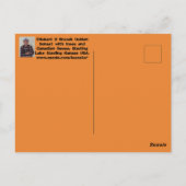 ガチョウとカンザスゴールデンサンセット、木。ポストカード。 ポストカード (裏面)