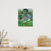 ガチョウと一緒にボートに乗ったBerthe Morisot-Girls ポスター (キッチン)