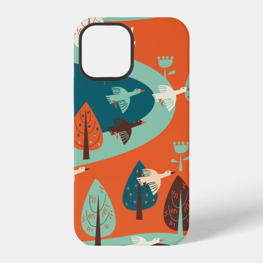 ガチョウと森 iPhoneケース (裏面)