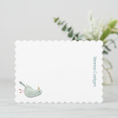 ガチョウと水色の花 招待状 (スタンド正面)