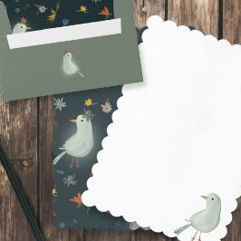 ガチョウと水色の花 招待状