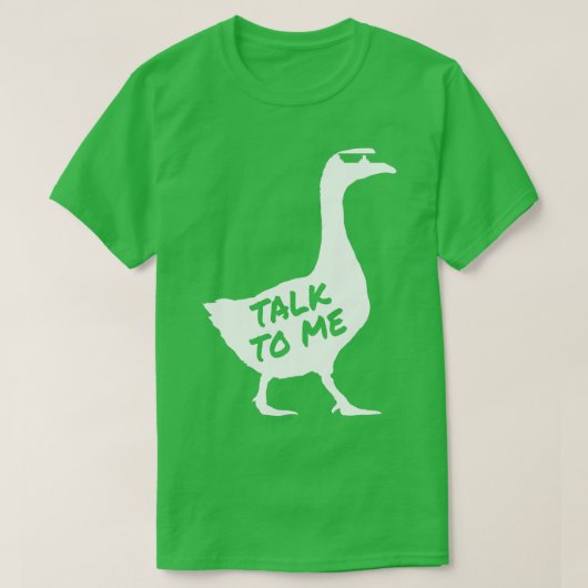 ガチョウと話す4 Tシャツ (デザイン正面)