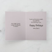 ガチョウと雪だるまのクリスマス 恋しい人へ カード (内部)