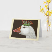 ガチョウのカード カード (黄色い花)