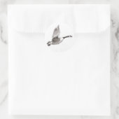 ガチョウのフライトスケッチ ラウンドシール (バッグ)