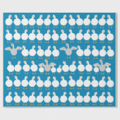 ガチョウのラッピング紙転が ラッピングペーパー (フラット)