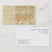 ガチョウの一瞥のヴィンテージの背景 名刺 (正面/裏面)