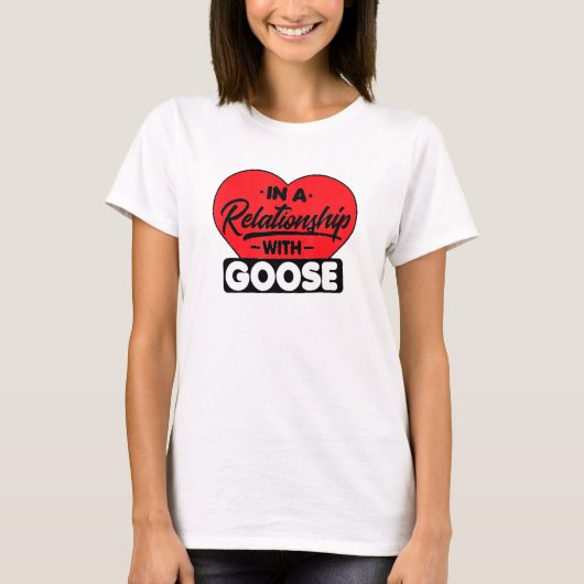 ガチョウの人間関係で Tシャツ (正面)