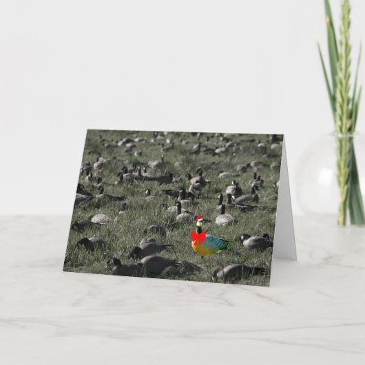 ガチョウの休日カードを立てて下さい シーズンカード (正面)